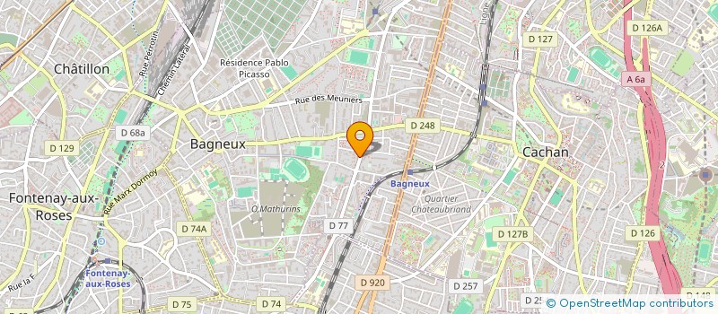localisation de l'entreprise ASSA à BAGNEUX