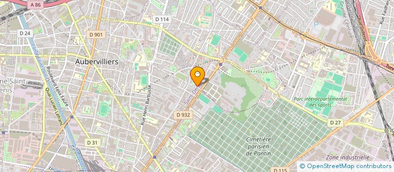 localisation de l'entreprise ASSA CLEAN SERVICES  AUBERVILLIERS