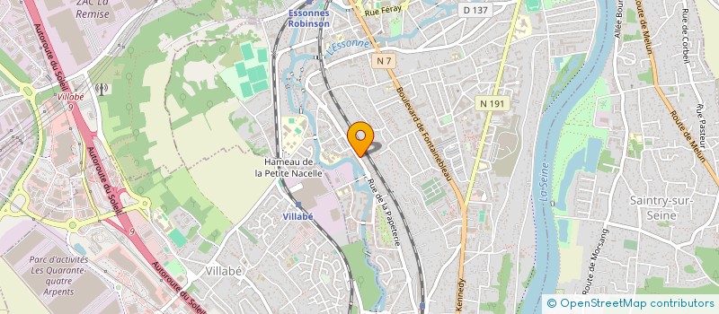 localisation de l'entreprise ASSABERINE à CORBEIL-ESSONNES