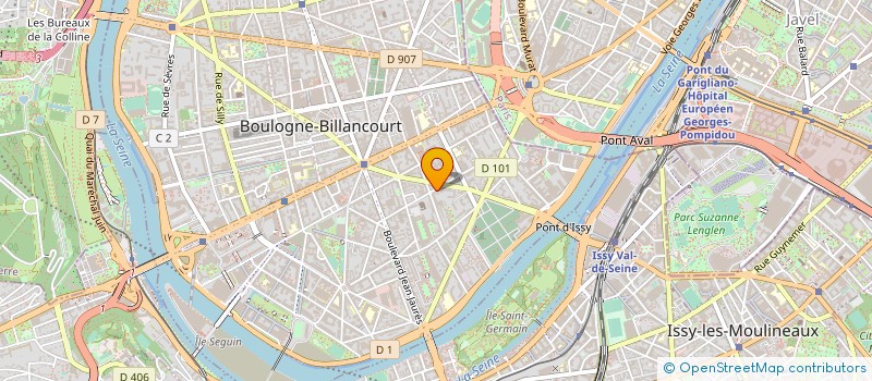 localisation de l'entreprise ASSADIA IDF 2 à BOULOGNE-BILLANCOURT
