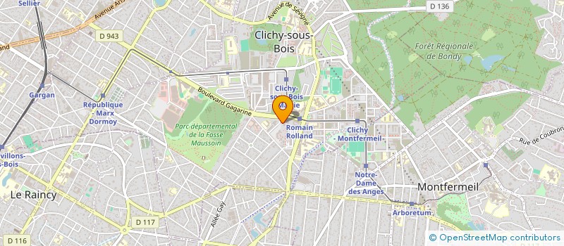 localisation de l'entreprise ASSAFA à CLICHY-SOUS-BOIS