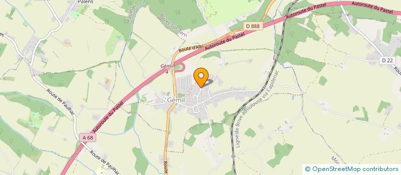 localisation de l'entreprise ASSAGA  GEMIL