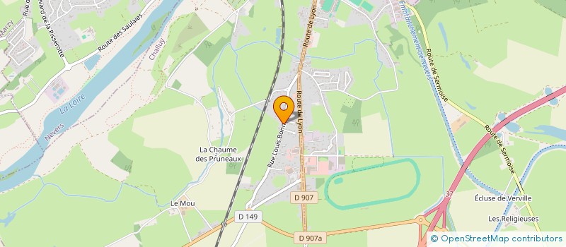 localisation de l'entreprise ASSAINI'FRERES  CHALLUY