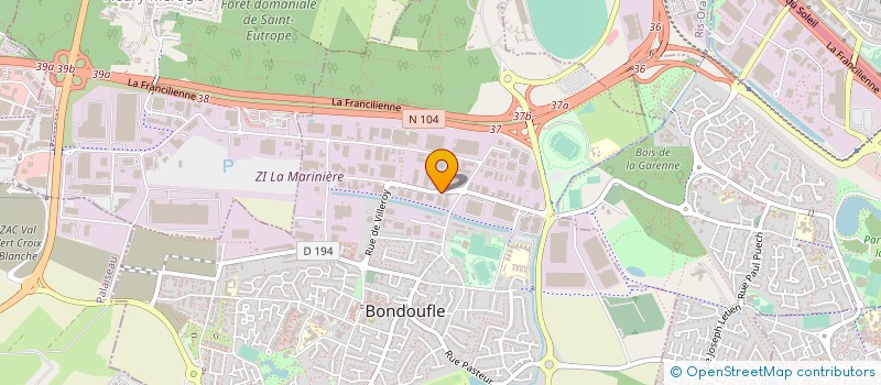 localisation de l'entreprise ASSAINICAP à BONDOUFLE