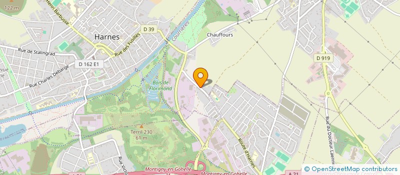 localisation de l'entreprise ASSAINIPIECES SERVICES à COURRIERES