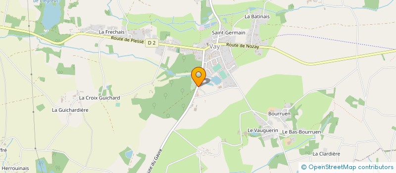 localisation de l'entreprise ASSAINIRIS T.P.  VAY