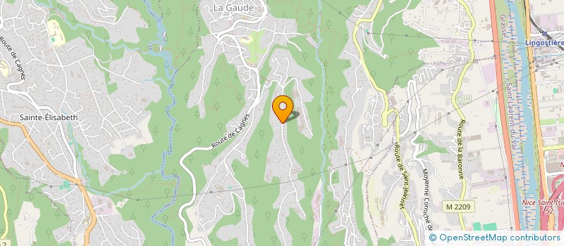 localisation de l'entreprise ASSAINISSEMENT 06  LA GAUDE