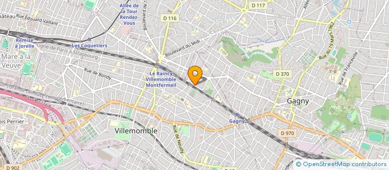 localisation de l'entreprise ASSAINISSEMENT BATIMENT à VILLEMOMBLE