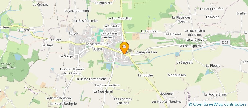 localisation de l'entreprise ASSAINISSEMENT BRETAGNE RESEAUX à MONTREUIL-LE-GAST