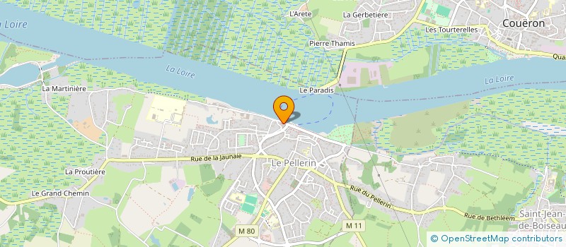 localisation de l'entreprise ASSAINISSEMENT BUORD LITTORAL à LE PELLERIN