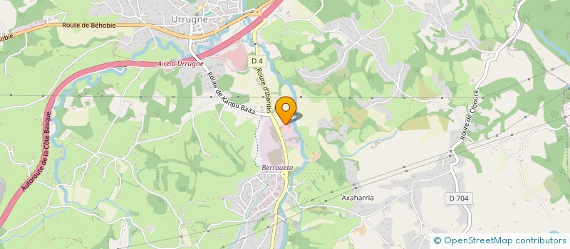 localisation de l'entreprise ASSAINISSEMENT COTE BASQUE à URRUGNE