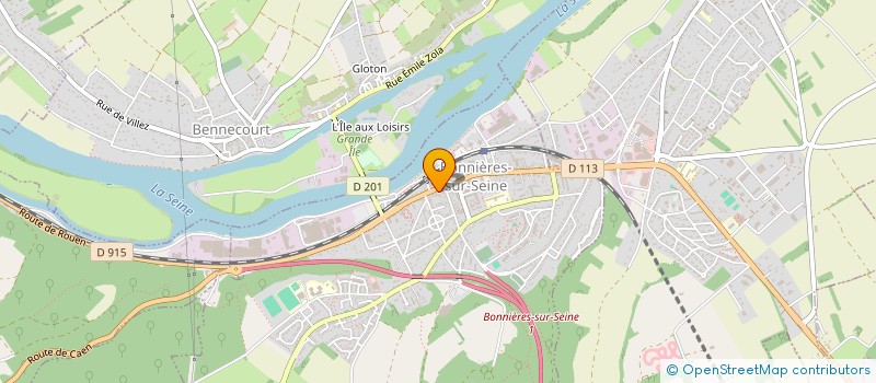 localisation de l'entreprise ASSAINISSEMENT DEVELOPPEMENT ETUDES TECHNIQUES ENVIRONNEMENT CONSEIL à BONNIERES-SUR-SEINE