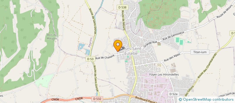 localisation de l'entreprise ASSAINISSEMENT EAU ENVIRONNEMENT à MOURS-SAINT-EUSEBE
