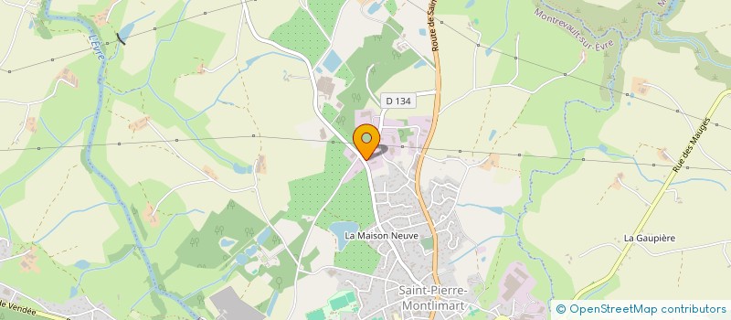 localisation de l'entreprise ASSAINISSEMENT EPURATION INDIVIDUELS COL à MONTREVAULT-SUR-EVRE