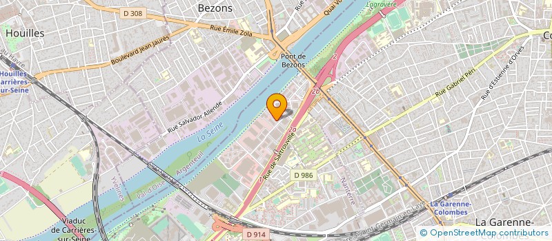 localisation de l'entreprise ASSAINISSEMENT ET PRODUITS INDUSTRIELS EUROPEENS à NANTERRE