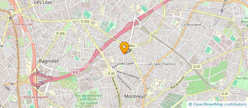 localisation de l'entreprise ASSAINISSEMENT ET SERVICE + à MONTREUIL