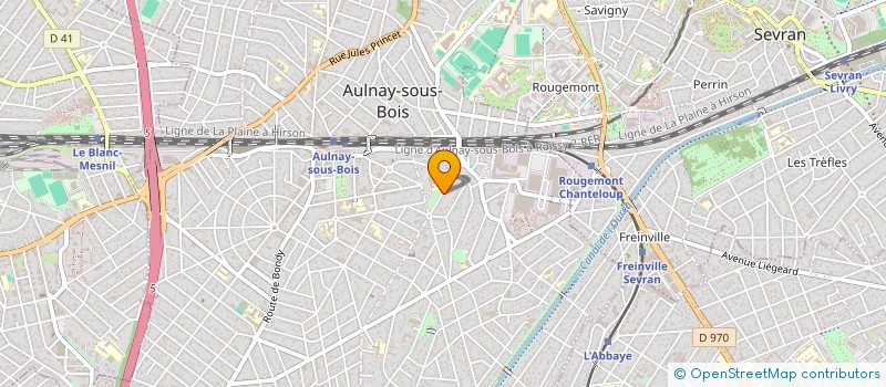 localisation de l'entreprise ASSAINISSEMENT ET TERRASSEMENT PAR MILLIER à AULNAY-SOUS-BOIS