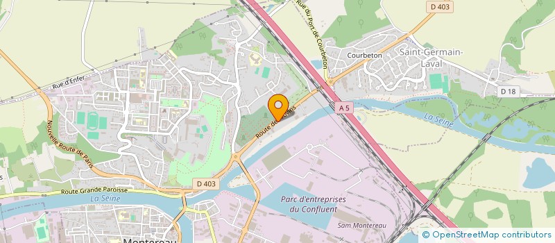 localisation de l'entreprise ASSAINISSEMENT ETUDES CONCEPTION ENVIRON  MONTEREAU-FAULT-YONNE