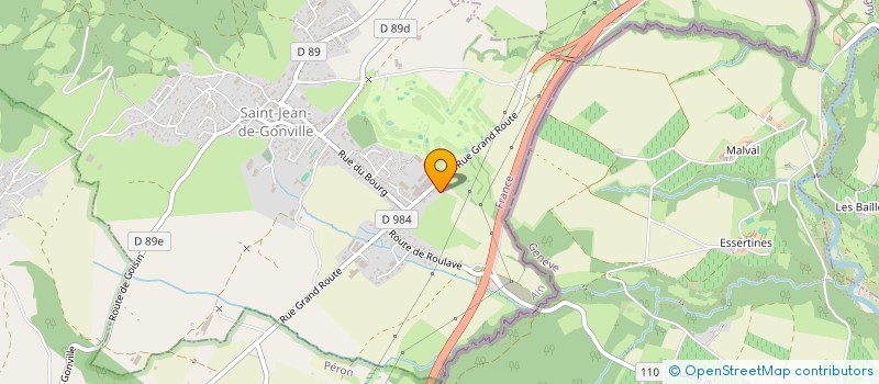 localisation de l'entreprise ASSAINISSEMENT GESSIEN  ST-JEAN-DE-GONVILLE