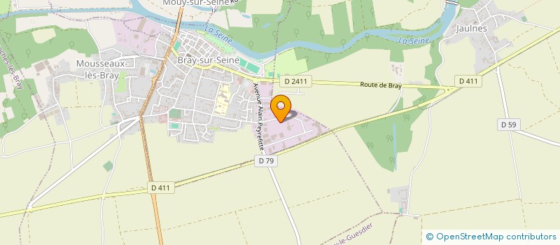 localisation de l'entreprise ASSAINISSEMENT HYGIENE RELEVAGE BATIMENT à BRAY-SUR-SEINE