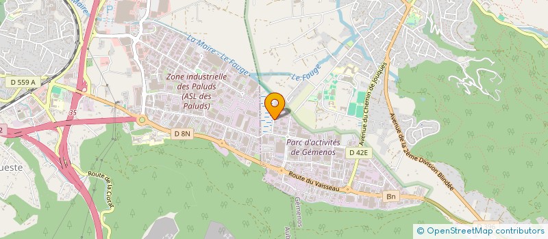 localisation de l'entreprise ASSAINISSEMENT LES BAIES DU SOLEIL à GEMENOS