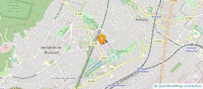 localisation de l'entreprise ASSAINISSEMENT MAINTENANCE CANALISATION à VERRIERES-LE-BUISSON