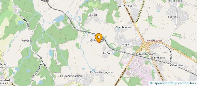 localisation de l'entreprise ASSAINISSEMENT SERVICE LIMOUSIN à COUZEIX