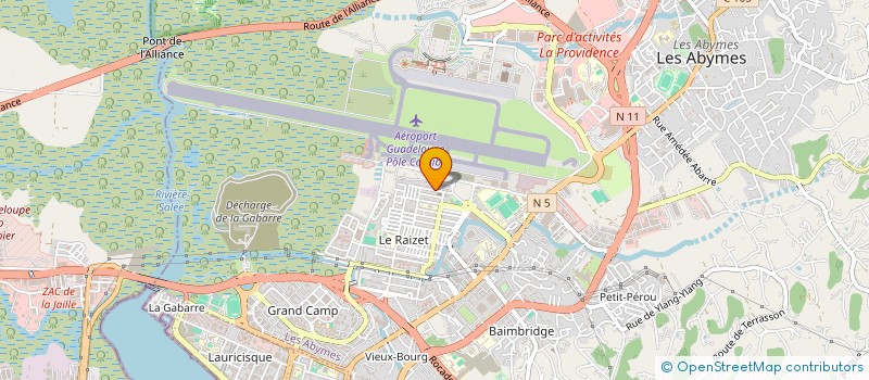 localisation de l'entreprise ASSAINISSEMENT SERVICES à LES ABYMES