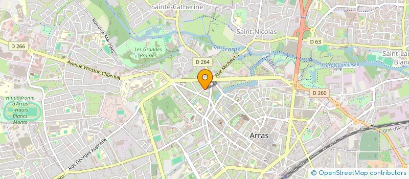 localisation de l'entreprise ASSAINISSEMENT-SOL-ENVIRONNEMENT à ARRAS