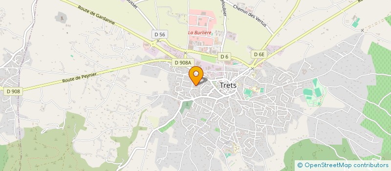 localisation de l'entreprise ASSAINISSEMENT TERRASSEMENT CONCEPT à TRETS