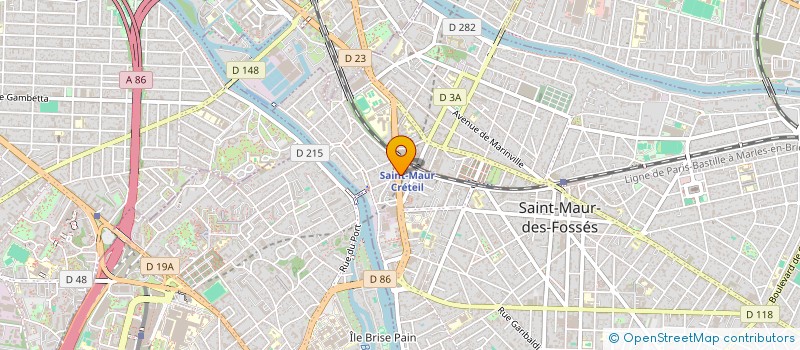 localisation de l'entreprise ASSAINISSEMENT TOUS TRAVAUX BATIMENT à SAINT-MAUR-DES-FOSSES