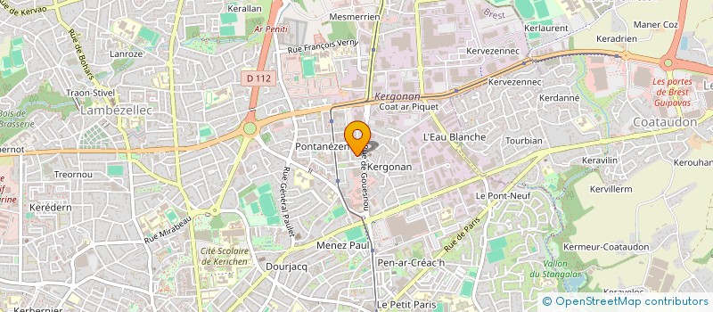 localisation de l'entreprise ASSAINISSEMENT VIDANGE SERVICES à BREST