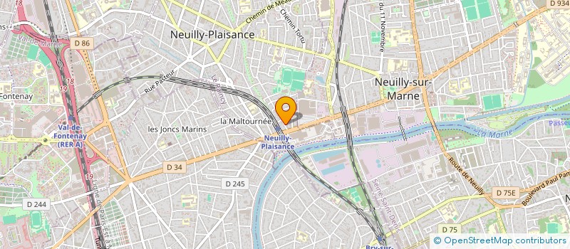 localisation de l'entreprise ASSAINISSEMENT VOIRIE SERVICE à NEUILLY-PLAISANCE