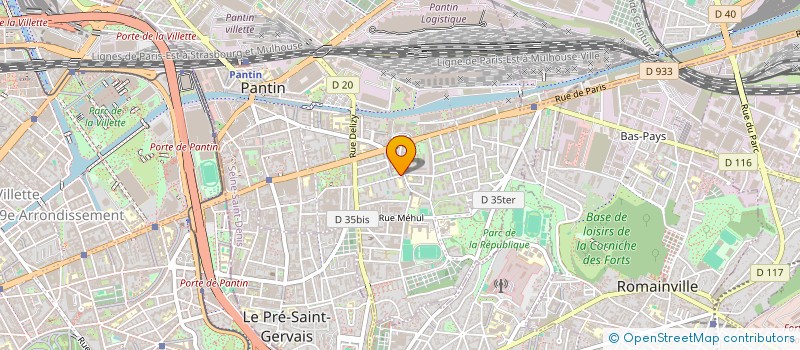 localisation de l'entreprise ASSAKA TRANSPORT  PANTIN