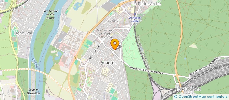 localisation de l'entreprise ASSAN'SERVICES à ACHERES