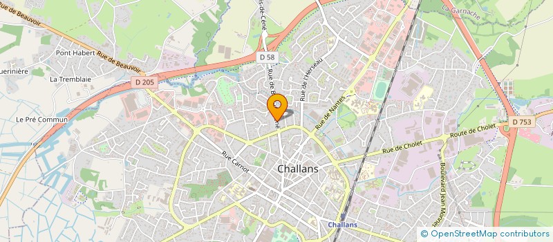 localisation de l'entreprise ASSANA à CHALLANS