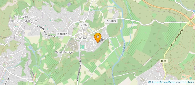 localisation de l'entreprise ASSAS  ASSAS