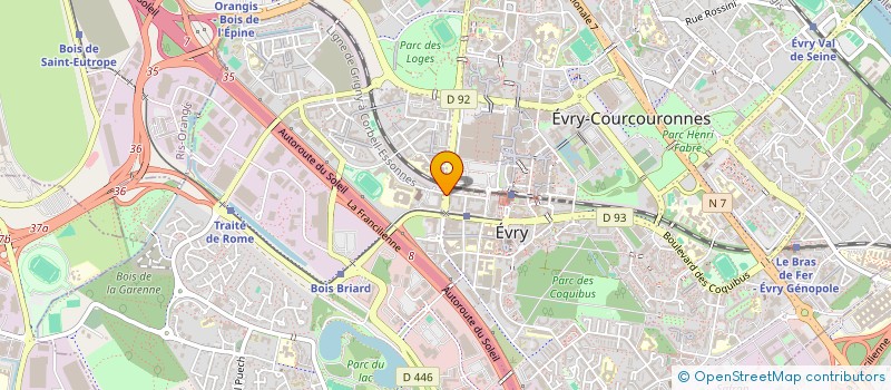 localisation de l'entreprise ASSAS IMMO à EVRY-COURCOURONNES