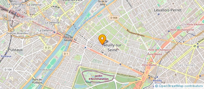 localisation de l'entreprise ASSAS VOLONTAIRE à NEUILLY-SUR-SEINE