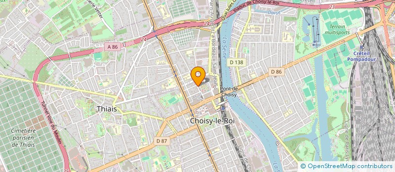 localisation de l'entreprise ASSCIATION D AIDE POUR LE DEVELOPPEMENT EN AFRIQUE à CHOISY-LE-ROI