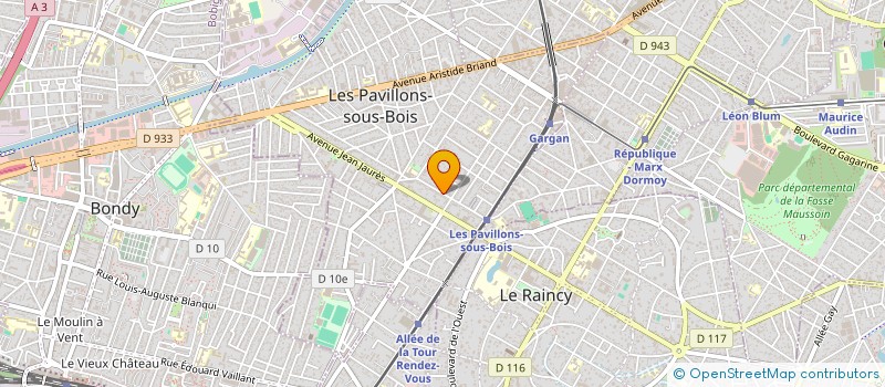 localisation de l'entreprise ASSCO  LES PAVILLONS-SOUS-BOIS