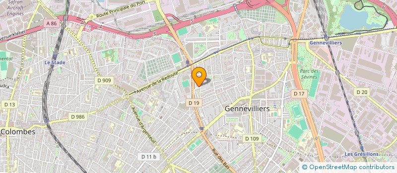 localisation de l'entreprise ASSCO à GENNEVILLIERS