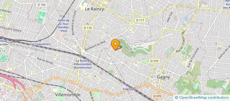 localisation de l'entreprise ASSDEI RACHEL à GAGNY