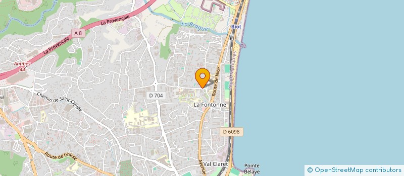 localisation de l'entreprise ASSE à ANTIBES