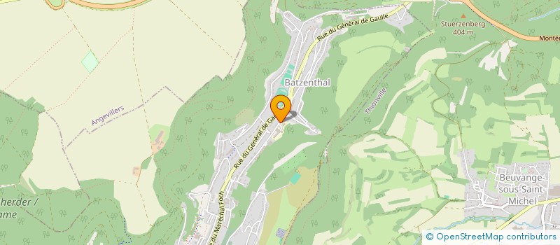 localisation de l'entreprise ASSE DE L'ECOLE ELEMENTAIRE MIXTE DU BATZENTHAL LES COQUELICOTS  ALGRANGE