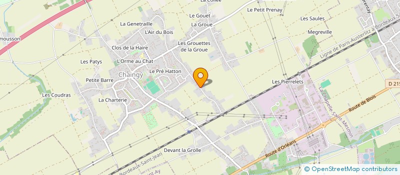 localisation de l'entreprise ASSE TALESTYL à CHAINGY