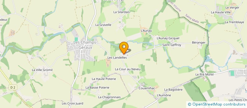 localisation de l'entreprise ASSECHEMENT 35 BRS  LES CHAMPS-GERAUX