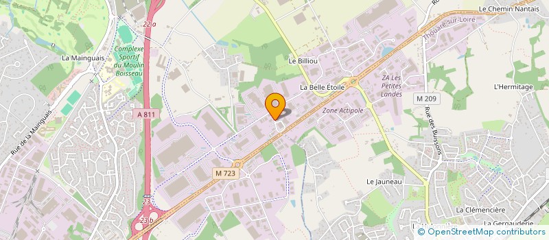 localisation de l'entreprise ASSECHEMENT NETTOY DECONTAMINATION OUEST à CARQUEFOU