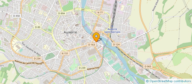 localisation de l'entreprise ASSECO CFDT à AUXERRE