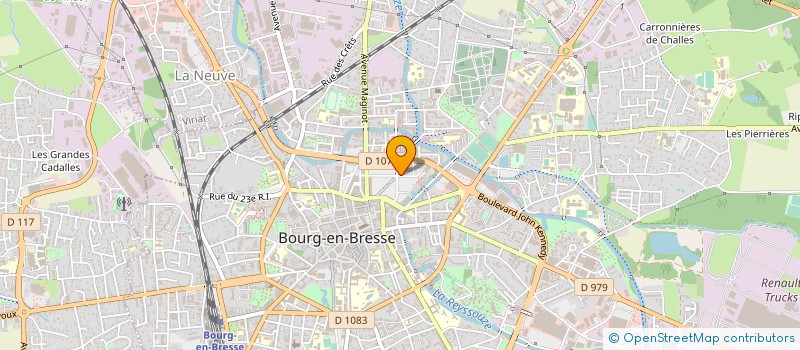 localisation de l'entreprise ASSECO CFDT à BOURG-EN-BRESSE